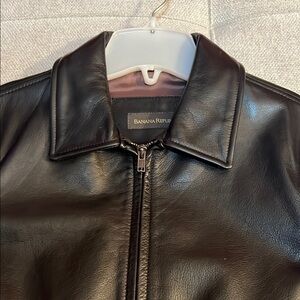 Banana Republic Black Leather Jacket